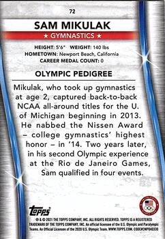 2021 Topps U.S. Olympic & Paralympic Team & Hopefuls - Bronze #72 Sam Mikulak Back