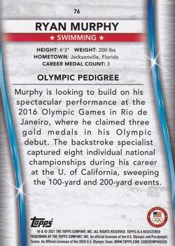 2021 Topps U.S. Olympic & Paralympic Team & Hopefuls - Bronze #76 Ryan Murphy Back