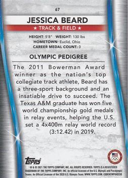 2021 Topps U.S. Olympic & Paralympic Team & Hopefuls - Silver #67 Jessica Beard Back