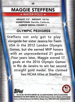 2021 Topps U.S. Olympic & Paralympic Team & Hopefuls - Silver #68 Maggie Steffens Back