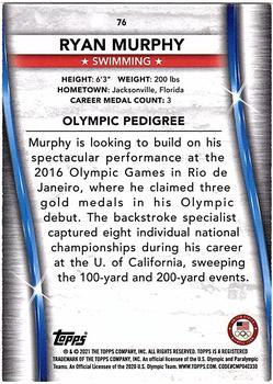 2021 Topps U.S. Olympic & Paralympic Team & Hopefuls - Silver #76 Ryan Murphy Back