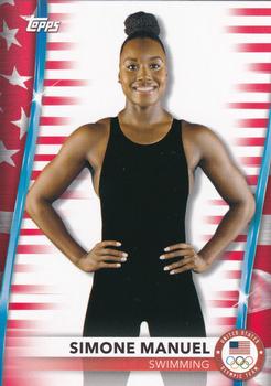 2021 Topps U.S. Olympic & Paralympic Team & Hopefuls - US Flag #27 Simone Manuel Front