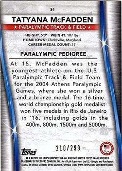 2021 Topps U.S. Olympic & Paralympic Team & Hopefuls - US Flag #54 Tatyana McFadden Back
