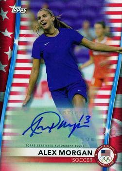 2021 Topps U.S. Olympic & Paralympic Team & Hopefuls - Autograph US Flag #21 Alex Morgan Front