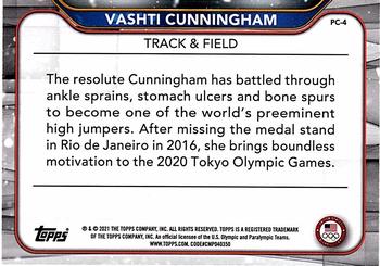 2021 Topps U.S. Olympic & Paralympic Team & Hopefuls - For Pride and Country #PC-4 Vashti Cunningham Back
