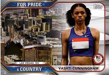 2021 Topps U.S. Olympic & Paralympic Team & Hopefuls - For Pride and Country #PC-4 Vashti Cunningham Front