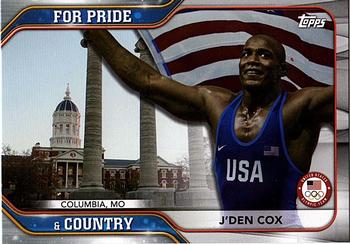 2021 Topps U.S. Olympic & Paralympic Team & Hopefuls - For Pride and Country #PC-15 J'den Cox Front