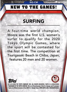 2021 Topps U.S. Olympic & Paralympic Team & Hopefuls - New to the Games #NG-CM Carissa Moore Back