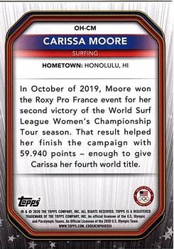 2021 Topps U.S. Olympic & Paralympic Team & Hopefuls - Olympic Heroes #OH-CM Carissa Moore Back