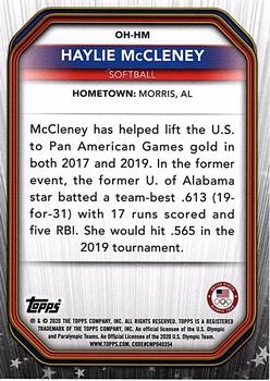 2021 Topps U.S. Olympic & Paralympic Team & Hopefuls - Olympic Heroes #OH-HM Haylie McCleney Back