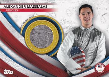 2021 Topps U.S. Olympic & Paralympic Team & Hopefuls - Team USA Memorabilia Pieces #USAM-AMA Alexander Massialas Front