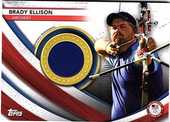 2021 Topps U.S. Olympic & Paralympic Team & Hopefuls - Team USA Memorabilia Pieces #USAM-BE Brady Ellison Front