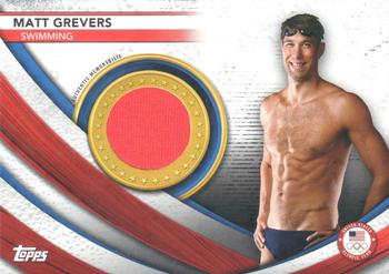 2021 Topps U.S. Olympic & Paralympic Team & Hopefuls - Team USA Memorabilia Pieces #USAM-MG Matt Grevers Front