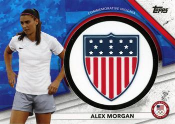 2021 Topps U.S. Olympic & Paralympic Team & Hopefuls - USOC Insignia Commemorative Relics #USAI-AM Alex Morgan Front