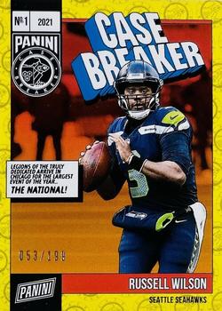 2021 Panini The National Convention Case Breaker #CB10 Russell Wilson Front