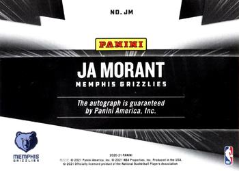 2021 Panini The National Convention Case Breaker - Manufactured Patch Autographs #JM Ja Morant Back