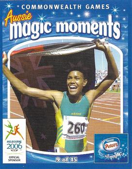 2006 Peters Commonwealth Games Aussie Magic Moments #9 Cathy Freeman Front