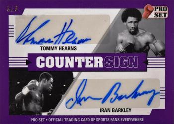 2021 Pro Set Sports - Countersign Purple #CS-01 Tommy Hearns / Iran Barkley Front
