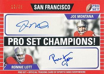 2021 Pro Set Sports - Pro Set Champions #PSC-04 Joe Montana / Ronnie Lott Front