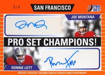 2021 Pro Set Sports - Pro Set Champions Orange #PSC-04 Joe Montana / Ronnie Lott Front
