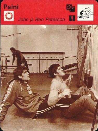 1978 Sportscaster Series 15 Finnish #15-351 John Peterson / Ben Peterson Front