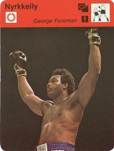 1978 Sportscaster Series 19 Finnish #19-456 George Foreman Front