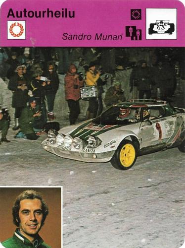 1978 Sportscaster Series 20 Finnish #20-477 Sandro Munari Front