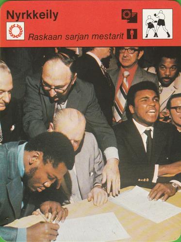 1978 Sportscaster Series 21 Finnish #21-499 Raskaan sarjan mestarit Front