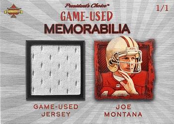 2021 President's Choice Solitaire 2.0 - Game-Used Memorabilia Red #NNO Joe Montana Front