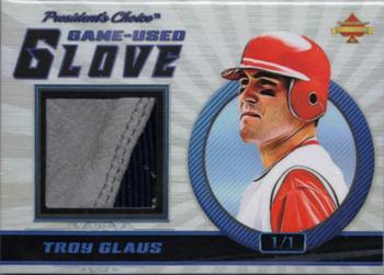 2021 President's Choice Solitaire 2.0 - Game-Used Glove Blue #NNO Troy Glaus Front