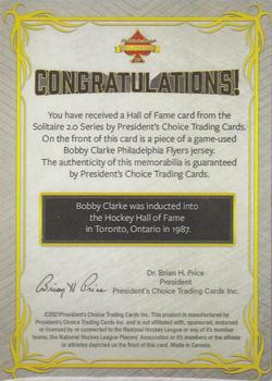 2021 President's Choice Solitaire 2.0 - Hall of Fame #NNO Bobby Clarke Back