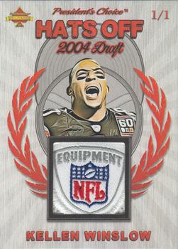 2021 President's Choice Solitaire 2.0 - Hats Off Red #NNO Kellen Winslow Front