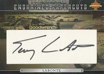 2021 President's Choice Solitaire 2.0 - Enshrined PaperCuts #NNO Terry Labonte Front