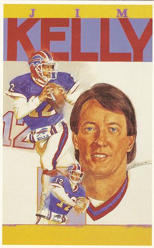 1991 Allan Kaye's Sports Cards News Magazine - Postcards 1991-92 (Portraits) #6 Jim Kelly Front