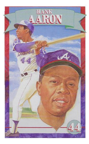 1991 Allan Kaye's Sports Cards News Magazine - Postcards 1992 (Portraits) #2 Hank Aaron Front