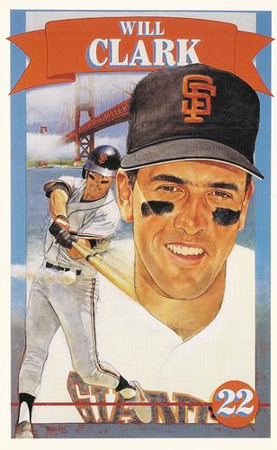 1991 Allan Kaye's Sports Cards News Magazine - Postcards 1992 (Portraits) #3 Will Clark Front