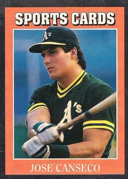 1991 Allan Kaye's Sports Cards News Magazine - Standard-Sized 1991 #15 Jose Canseco Front