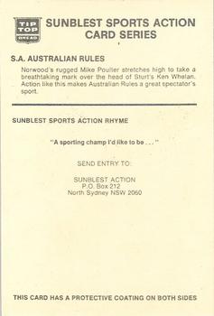 1973 Sunblest Sports Action Cards #NNO Mike Poulter Back