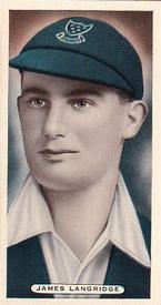 1935 Ardath Cork Cricket, Tennis & Golf Celebrities #11 James Langridge Front