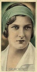1935 Ardath Cork Cricket, Tennis & Golf Celebrities #40 Helen Jacobs Front