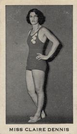1932 Godfrey Phillips Australian Sporting Celebrities #36 Clare Dennis Front