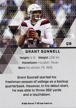 2021 Super Glow Sports #22 Grant Gunnell Back