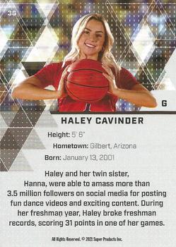 2021 Super Glow Sports #36 Haley Cavinder Back