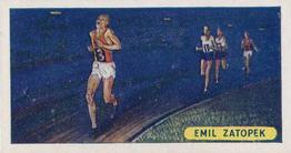 1957 Sweetule Products Famous Sports Records (Blue Back) #3 Emil Zatopek Front