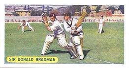1957 Sweetule Products Famous Sports Records (Blue Back) #16 Sir Donald Bradman Front