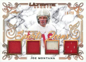 2021 Leaf Ultimate Sports - Ultimate Sports Icons Relics Bronze Spectrum Holofoil #USi-12 Joe Montana Front
