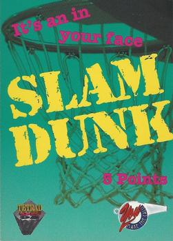 1995 Signature Rookies Tetrad - Points #NNO Slam Dunk (5 Points) Front