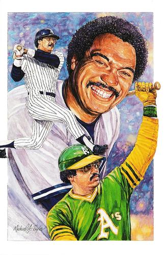 1991 Legends Sports Memorabilia Postcards Second Series #3 Reggie Jackson Front