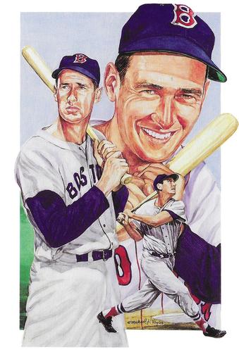 1991 Legends Sports Memorabilia Postcards Second Series #12 Ted Williams Front