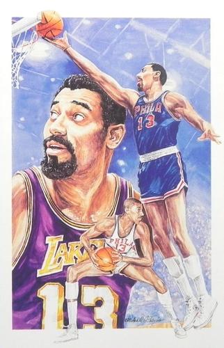 1991 Legends Sports Memorabilia Postcards Second Series #13 Wilt Chamberlain Front